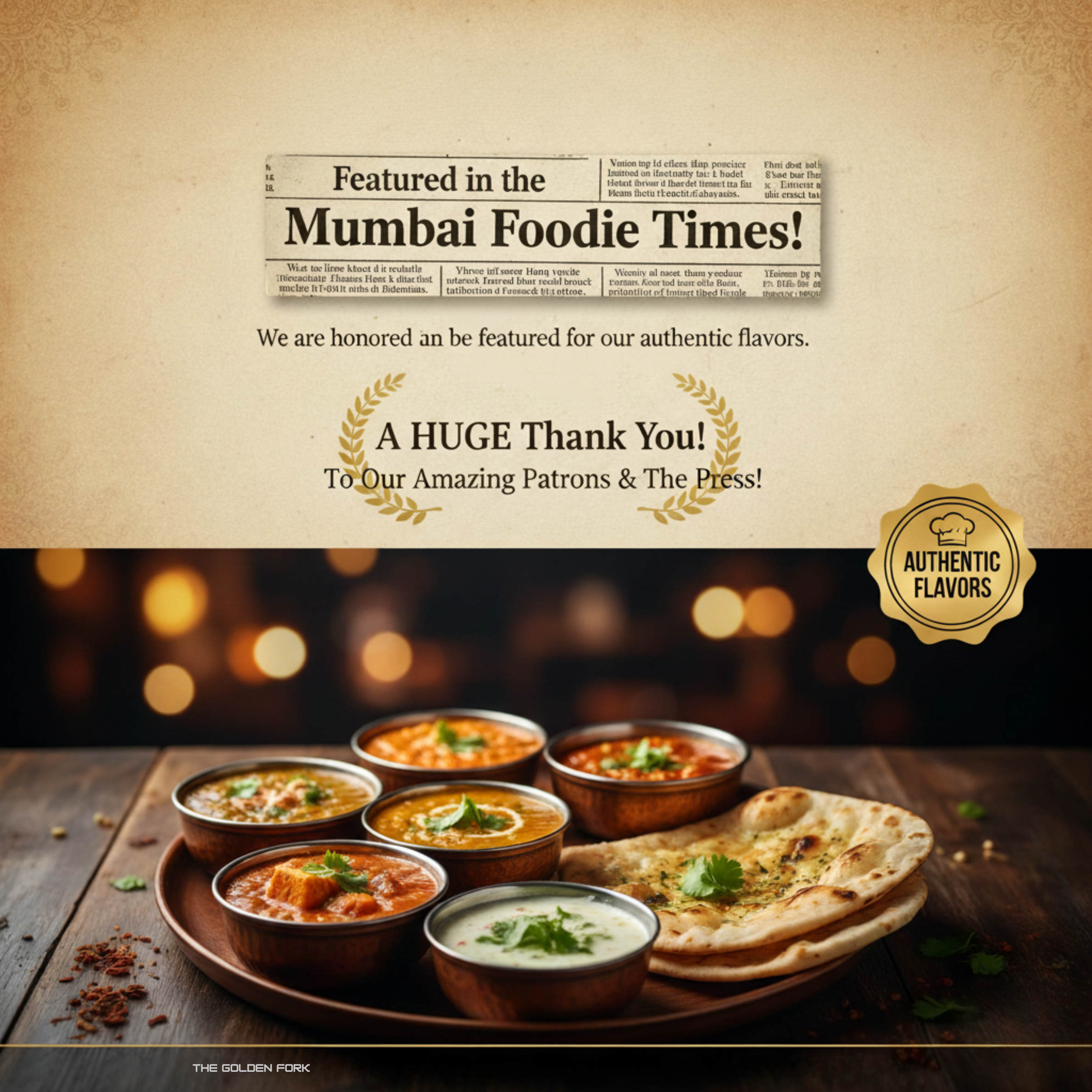 A newspaper article about food.